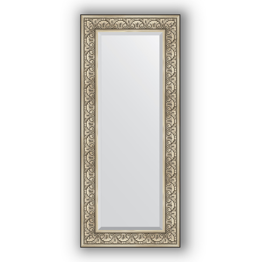 Зеркало 60х140 см барокко серебро Evoform Exclusive BY 3528