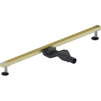 Душевой трап (лоток) WasserKRAFT Tauber 64D90BG 90 см, с решеткой, щелевой, золотой матовый