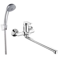 Смеситель для ванны Voda Drop DP31 универсальный, с душевым гарнитуром, хром