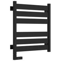Полотенцесушитель электрический 600x500 черный матовый МЭМ левый Сунержа Центурион 2.0 31-5602-6050