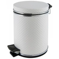 Мусорное ведро 3л, белый хром точки Camelos 03PWH-10-9