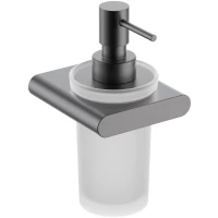 Дозатор для жидкого мыла Timo Luiro 18439/18 170 мл, настенный, вороненая сталь