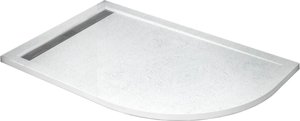Душевой поддон из литьевого мрамора 100x80 см Cezares TRAY-AS-RH-100/80-30-W-L shower base tray smc grey 100x80 cm