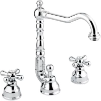 Смеситель для раковины Emmevi Deco Old 12643/CR с донным клапаном, хром