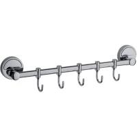 Планка с крючками D-Lin D288710-5 для ванны, хром 