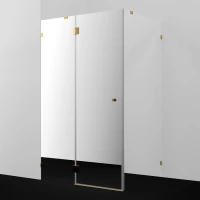 Душевой уголок WasserKRAFT Ems 76H07L-MR 120x90 см L, профиль золотой, стекло зеркальное
