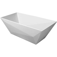 Ванна из литьевого мрамора Belux Триумф 4810924265258 173x81 см, отдельностоящая, белый матовый