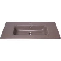 Раковина Plumberia Selection IXO XO081FCS 81x46 см, накладная, коричневый матовый