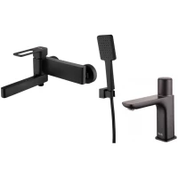 Комплект смесителей IDDIS Slide SLIBL00I02 + SLIBLBTI01