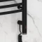 Полотенцесушитель электрический 1000x400 черный матовый МЭМ правый, перемычка выгнутая Сунержа Богема 3.0 31-5803-1040 - 3