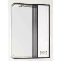 Зеркальный шкаф 55x83 см венге/белый глянец Style Line Панда Стиль ЛС-00000087