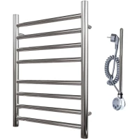 Полотенцесушитель электрический Point Аврора Премиум П8 PN10146SE 600x432, ТЭН левый/правый, хром