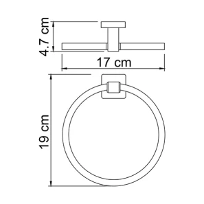 Изображение товара кольцо для полотенец wasserkraft lippe k-6560
