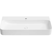 Раковина-чаша Wellsee Clermont 302604000 100x47 см, накладная, подвесная, белый, с донным клапаном в цвете белый