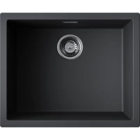 Кухонная мойка Omoikiri Tetogranit Yamakawa 55T-U/I-BL 4993428 55,6x45,6 см, черный