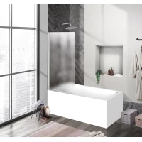 Шторка на ванну BelBagno Uno UNO-V-1-90/150-CH-CR 90 см, профиль хром, стекло шиншилла
