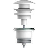 Донный клапан для раковины AQG Universal 400070325 универсальный, белый матовый