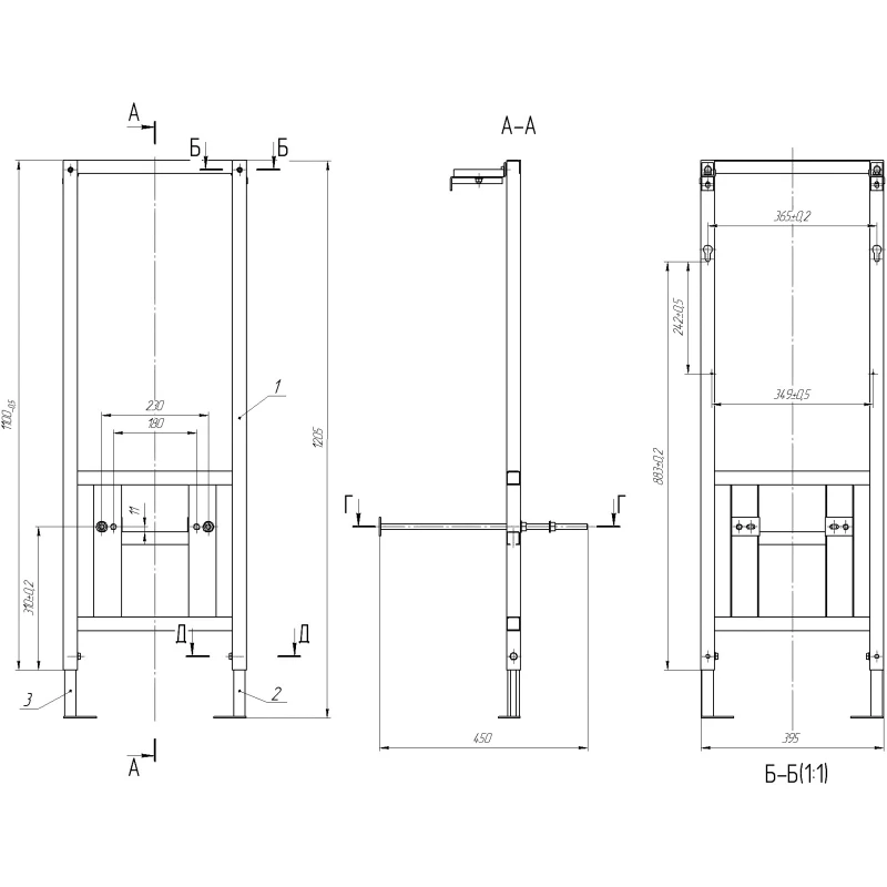 Комплект подвесной унитаз + система инсталляции Cersanit Crea A63997