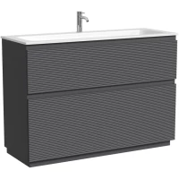 Тумба под раковину Sancos Folk Floor FL120FGS 119 см, напольная, темно-серый матовый