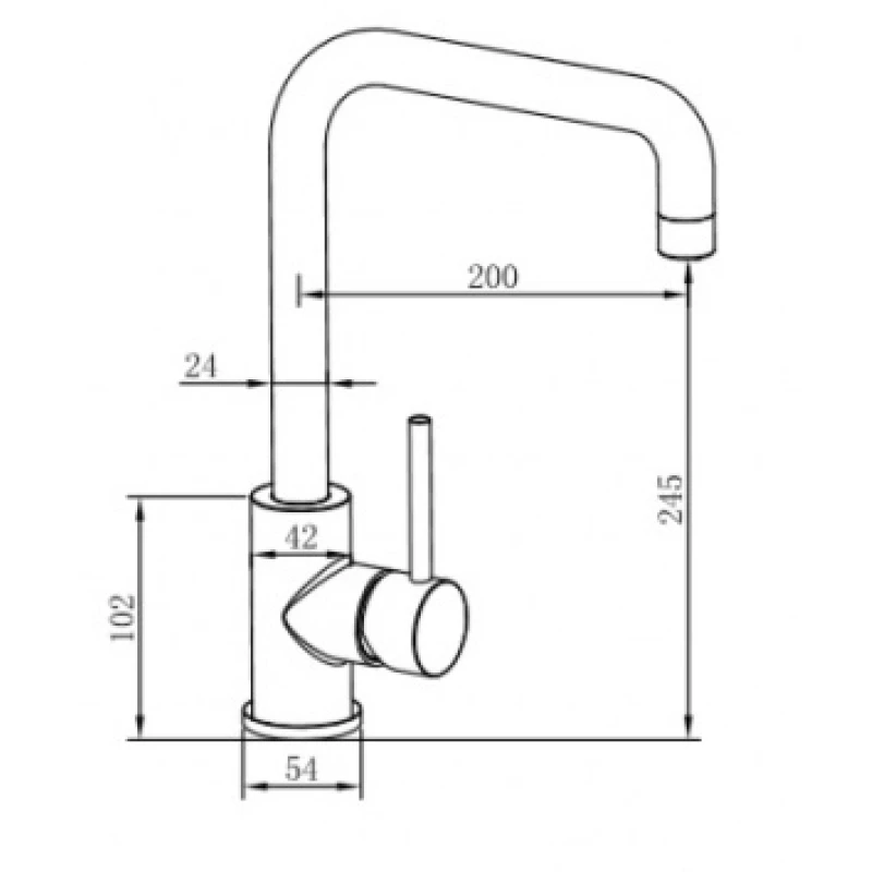 Смеситель для кухни Oulin OL-8019