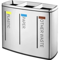 Контейнер для раздельного сбора мусора Nofer 14100.S 90л, напольный, нержавеющая сталь