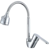 Смеситель для кухни Prohanss P64.47 с гибким изливом, хром