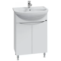 Тумба белый глянец 56,5 см Санта Сатурн 700227