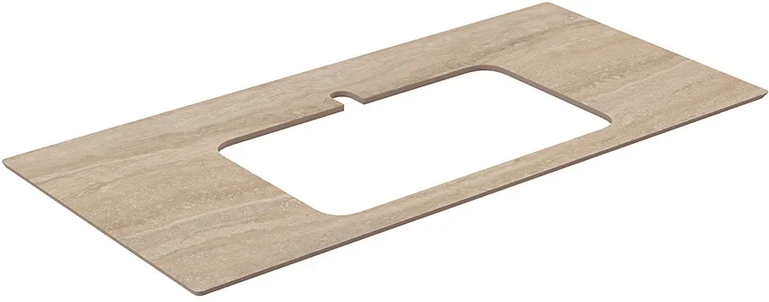 

Столешница 100 см бежевый матовый для раковин встраиваемых сверху Kerama Marazzi Plaza Modern Риальто PL2.SG560420R\100