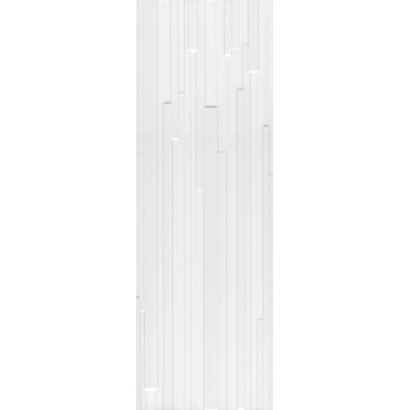 Керамическая плитка Kerama Marazzi Бьянка белый матовый полоски 20x60x0,9 60174