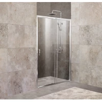 Душевая дверь 120-135 см BelBagno UNIQUE-BF-1-120/135-P-Cr текстурное стекло