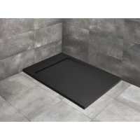 Душевой поддон из литьевого мрамора 140x100 см Radaway Teos F Black HTF140100-54