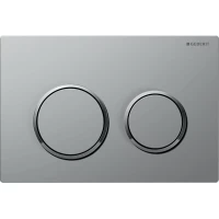 Кнопка смыва Geberit Omega 20 115.085.JQ.1 для инсталляции, матовый хром/хром/матовый хром