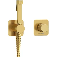 Гигиенический душ WasserKRAFT Schunter A8251.285.237.213 со смесителем, золотой матовый