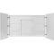 Зеркальный шкаф 119,8x75 см белый глянец Акватон Лондри  1A267402LH010 - 2