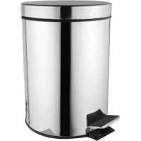 Мусорное ведро Azario AZ-301-8L 8л, с педалью, хром