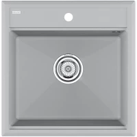 Кухонная мойка Paulmark Stepia PM115051-GRS 50x51 см, серый дым