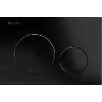 Кнопка смыва Knotlor Sphere BIS104BL для инсталляции, черный матовый