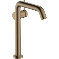 Смеситель для раковины Hansgrohe Tecturis S 73373140 CoolStart, с донным клапаном, бронза