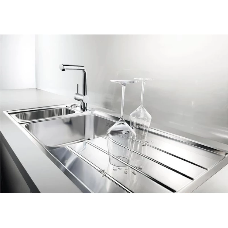Кухонная мойка чаша слева Blanco Axis II 6S-IF Зеркальная полированная сталь 516530