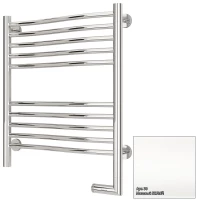 Полотенцесушитель электрический 600x500 белый матовый МЭМ правый Сунержа Флюид 2.0 30-5221-6050