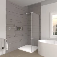 Неподвижная перегородка 90 см Veconi Korato KR74-90-01-19C2 прозрачное