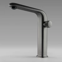 Смеситель для раковины Black & White 7640GM CoolStart, оружейная сталь матовый