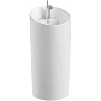 Раковина CeramaLux P7030L 45,5x47 см, напольная, белый