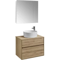 Комплект мебели дуб эльвезия 74,5 см Акватон Либерти 1A279501LYC70 + 1A281003LYC70 + 732700C000 + 1A267202LH010