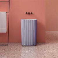 Раковина напольная 55x36 см Abber Stein AS2502Violett