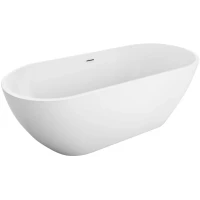 Акриловая ванна Art&Max Latina AM-LATINA-1500-730 150x73 см, отдельностоящая, белый