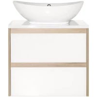 Тумба с раковиной ориноко/белый лакобель 60 см Style Line Монако ЛС-00000622 + СС-00000649