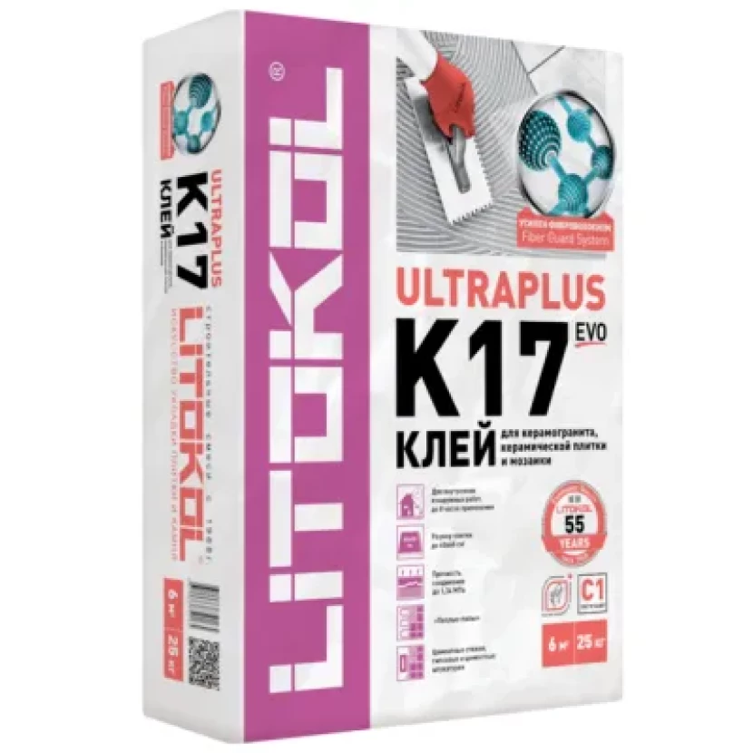 Клей Litokol K17 Evo Ultraplus для 25 кг