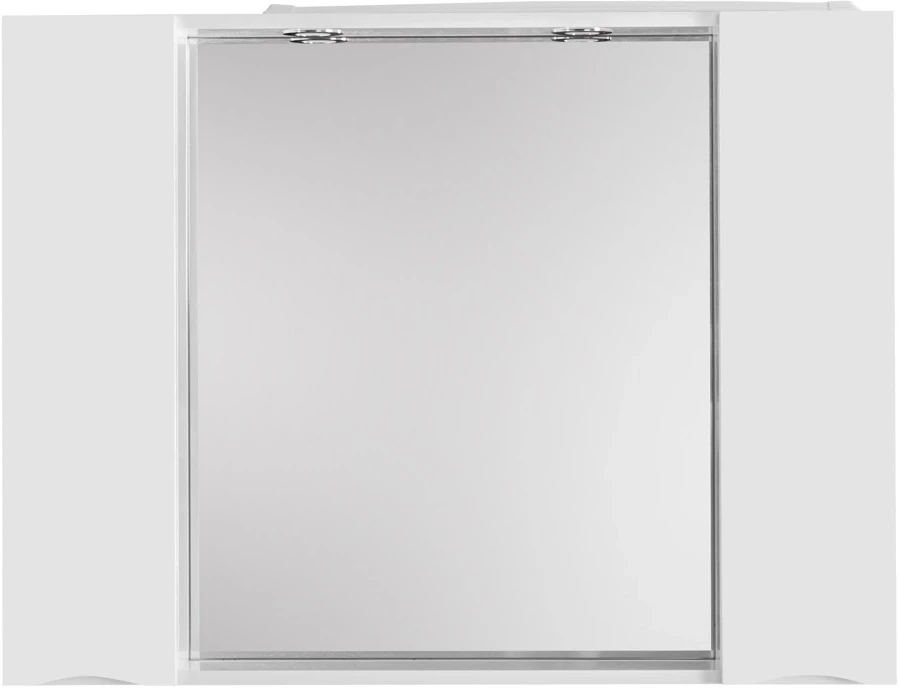 Зеркальный шкаф 100x75 см Bianco Lucido BelBagno Marino MARINO-SPC-1000/750-2A-BL-P зеркальный шкаф belbagno marino с подсветкой белый marino spc 1000 750 2a bl p