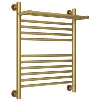 Полотенцесушитель водяной 600x500 состаренная латунь Сунержа Богема с полкой+ 051-0223-6050